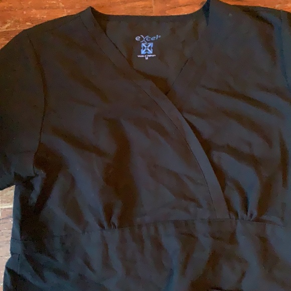 Excel black scrub/uniform set SZ M - Picture 2 of 5
